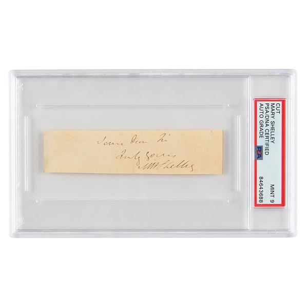 Mary Shelley Signature - PSA MINT 9
