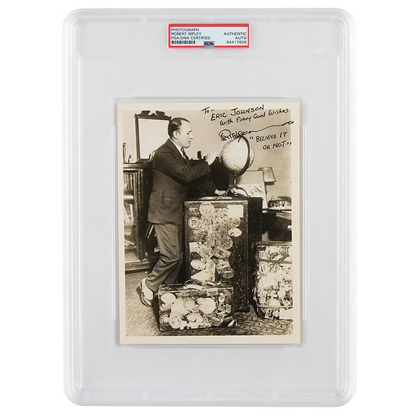 Robert Ripley Sticker Robert Ripley Signed Photograph