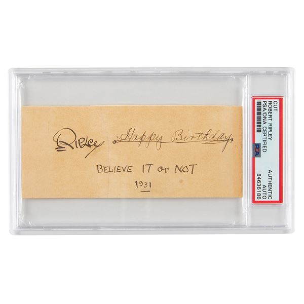 Robert Ripley Signature