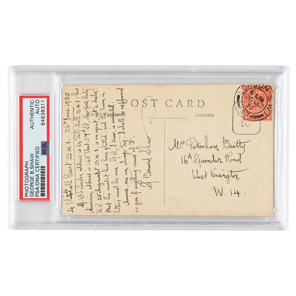 George Bernard Shaw Autograph Letter Signed