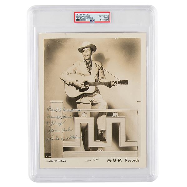 Hank Williams Signed Photograph