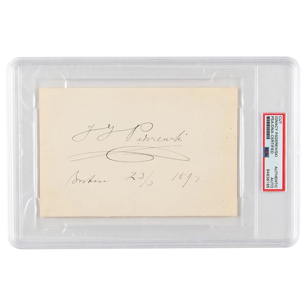 Ignace J. Paderewski Signature