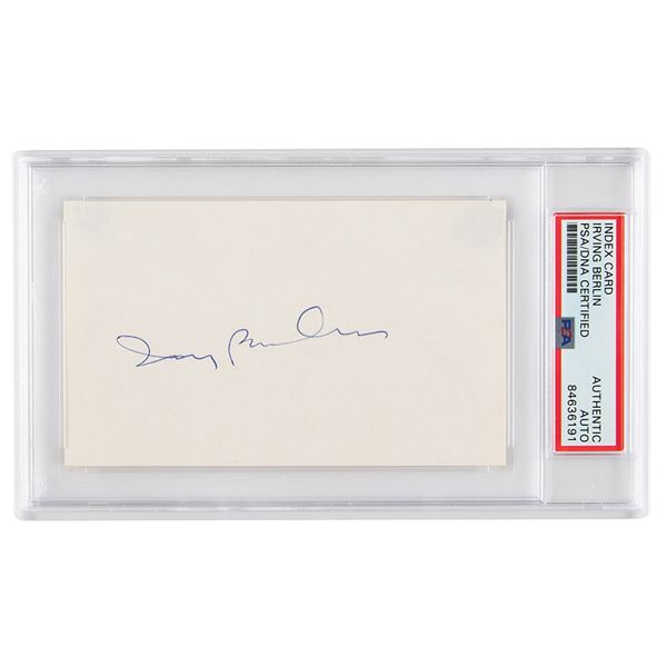 Irving Berlin Signature