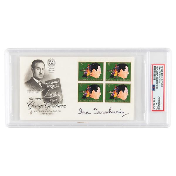Ira Gershwin Signed First Day Cover