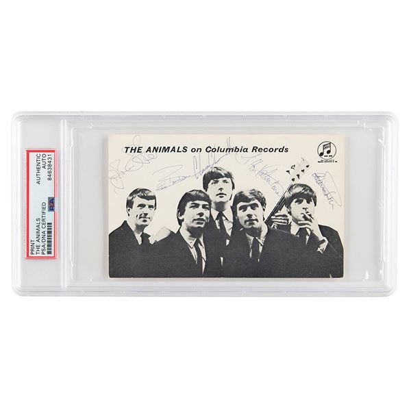 The Animals Signed Promo Card