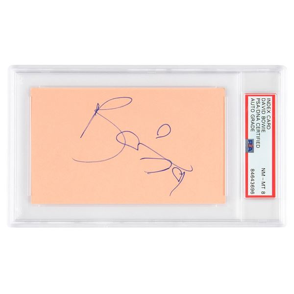 David Bowie Signature - PSA NM-MT 8