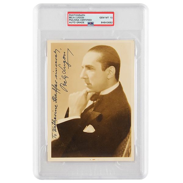 Bela Lugosi Signed Photograph - PSA GEM MT 10