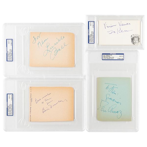 I Love Lucy (4) Signatures - PSA MINT 9
