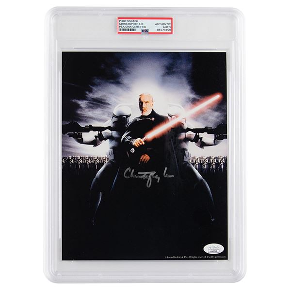 Star Wars: Christopher Lee Signed Photograph