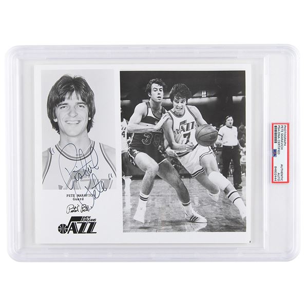 'Pistol' Pete Maravich Signed Photograph