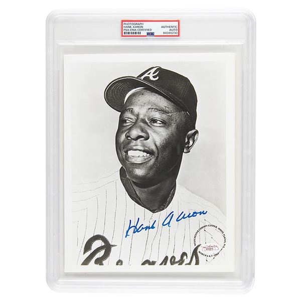 Hank Aaron Signed Photograph