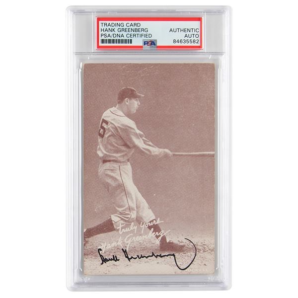 Hank Greenberg Signed Photograph
