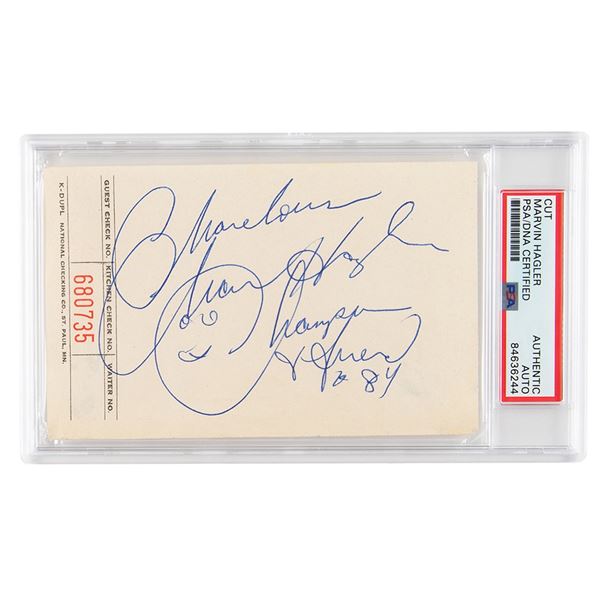 'Marvelous' Marvin Hagler Signature
