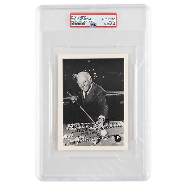 Willie Mosconi Signed Photograph