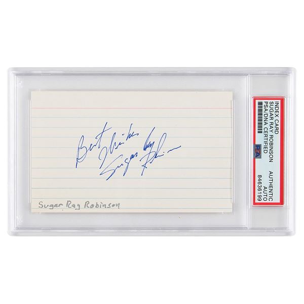 Sugar Ray Robinson Signature