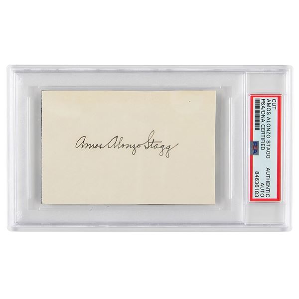 Amos Alonzo Stagg Signature