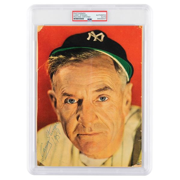 Casey Stengel Signed Photograph