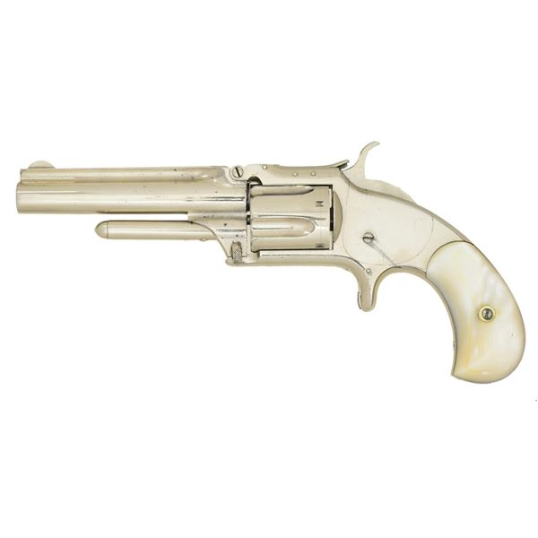 SMITH & WESSON PEARL GRIPPED NO. 1 1/2 REVOLVER.