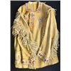 Image 1 : AMERICAN INDIAN BEADED RAWHIDE PRARIE COAT.