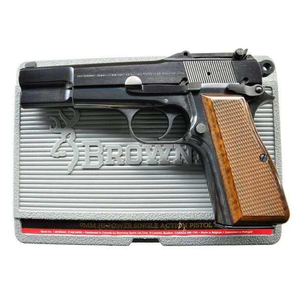 BROWNING HI POWER SEMI AUTO PISTOL.