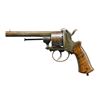 Image 2 : BELGIAN PINFIRE REVOLVER, NOT MAKER MARKED.