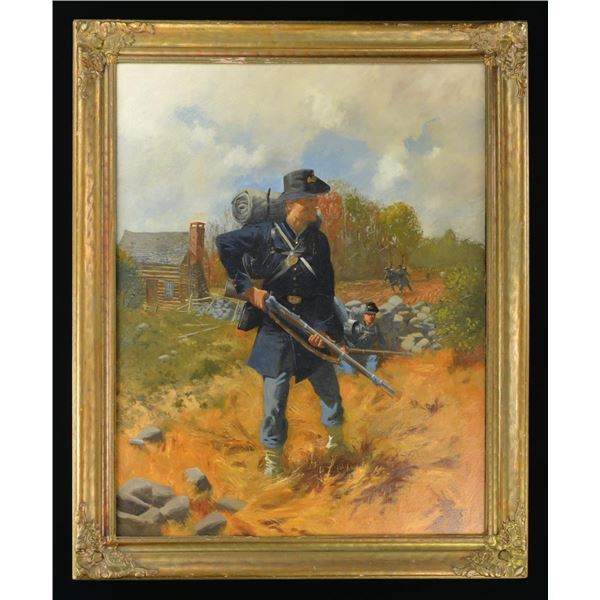 JIM LANCIA, OIL ON CANVAS PAINTING, “IRON BRIGADE”