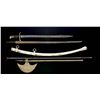 Image 1 : 3 EDGED WEAPONS, SCABBARD & RAMROD.