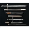 Image 1 : GROUPING OF FOUR VINTAGE AND ANTIQUE BAYONETS.