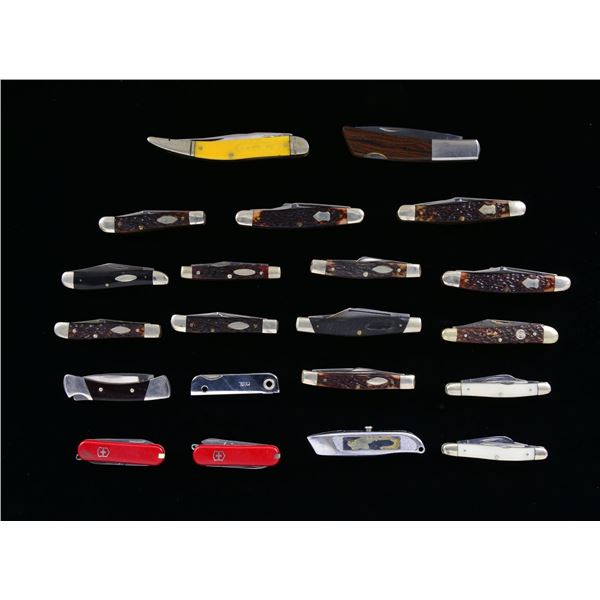 20 SMALL FOLDING KNIVES.