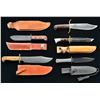 Image 1 : 11 LARGE KNIVES & SHEATHS