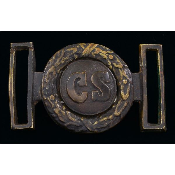 CONFEDERATE 2 PIECE SWORD BELT BUCKLE.