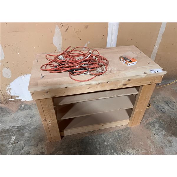 WOODEN WORK BENCH