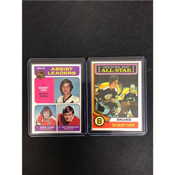 BOBBY ORR NHL TRADING CARD LOT