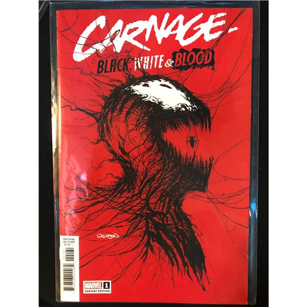 CARNAGE: BLACK, WHITE AND BLOOD NO.1 VARIANT EDITION (MARVEL COMICS)