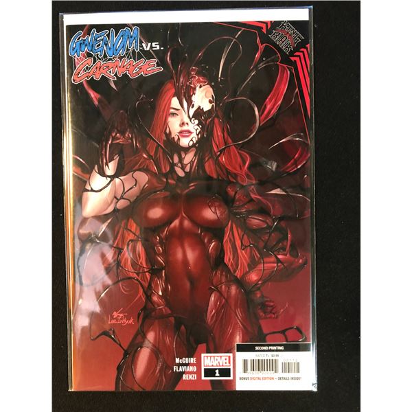 GWENOM VS CARNAGE NO.1 2ND PRINTING (MARVEL COMICS)