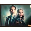 GILLIAN ANDERSON AND DAVID DUCHOVNY DUAL-SIGNED 8X10 PHOTO (RA COA)