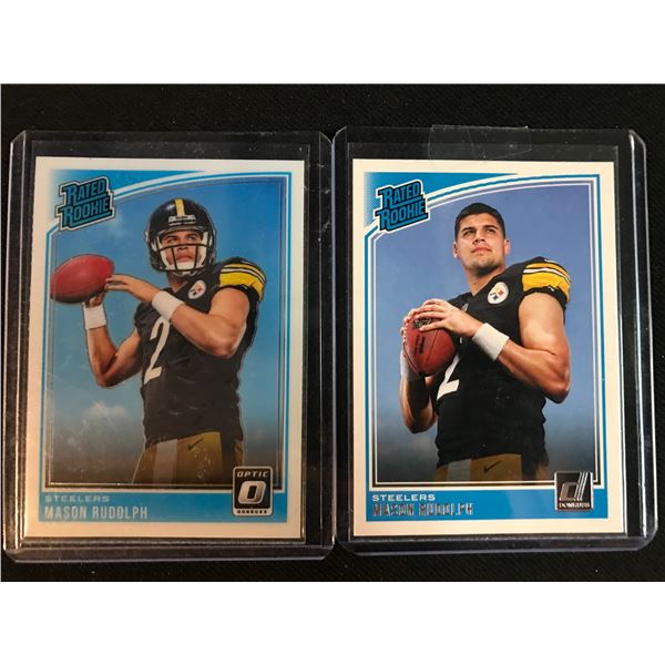 MASON RUDOLPH RATED ROOKIE FOOTBALL CARD LOT