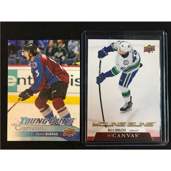 UPPER DECK YOUNG GUNS HOCKEY CARD LOT (C. BIGRAS/ O/ JUOLEVI)