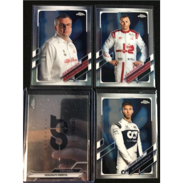 TOPPS CHROME FORMULA ONE CARD LOT