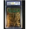 Image 1 : 1997 BLEACHERS 23KT GOLD JOE NAMATH BROADWAY JOE (WCG 19 GEM-MINT)