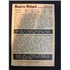 Image 2 : 1954 PARKHURST MAURICE RICHARD HOCKEY CARD