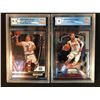 Image 1 : GRADED COLE ANHONY AND TRAE YOUNG BASKETBALL CARD LOT