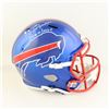 Image 1 : O.J SIMPSON SIGNED BUFALO BILLS FLAS FULL SIZE HELMET "JUICE IS LOOSE" (JSA COA)