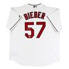 Image 1 : SHANE BIEBER SIGNED CLEVELAND INDIANS JERSEY (BECKETT COA)