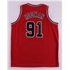 Image 1 : DENNIS RODMAN SIGNED CHICAGO BULLS JERSEY (BECKETT COA)