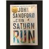 Image 1 : JOHN SANDFORD AND CSTEIN DUAL SIGNED SATURN RUN HARD COVER BOOK