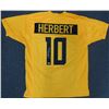 Image 1 : JUSTIN HERBERT SIGNED PRO STYLE FOOTBALL JERSEY (BECKETT COA)