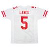 Image 1 : TREY LANCE SIGNED PRO STYLE FOOTBALL JERSEY (BECKETT COA)