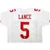 Image 2 : TREY LANCE SIGNED PRO STYLE FOOTBALL JERSEY (BECKETT COA)