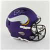 Image 1 : RANDY MOSS SIGNED MINNESOTA VIKINGS FULL-SIZE SPEED HELMET (JSA COA)